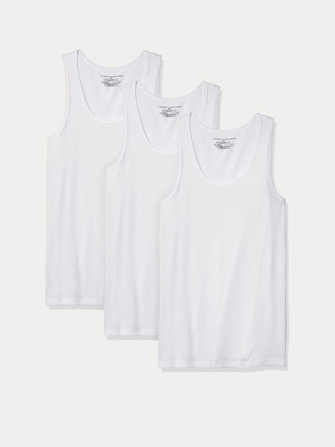 Mens Tommy Hilfiger 3-pack Cotton Classic Tank Top with Moisture Wicking Product Image