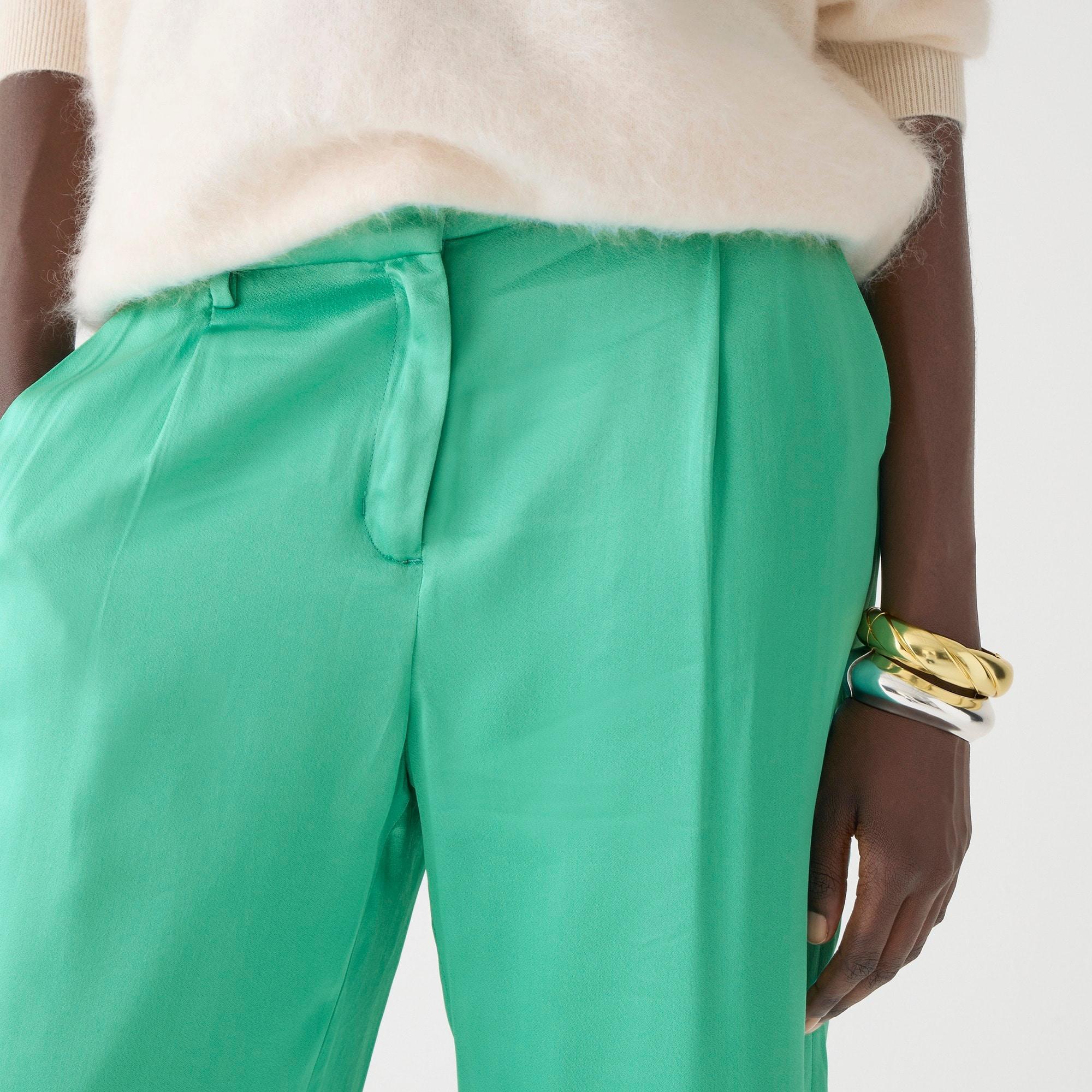 Tall straight-leg essential pant in luster crepe Product Image