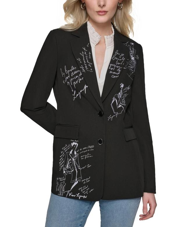 Women's Signature Script Blazer Product Image