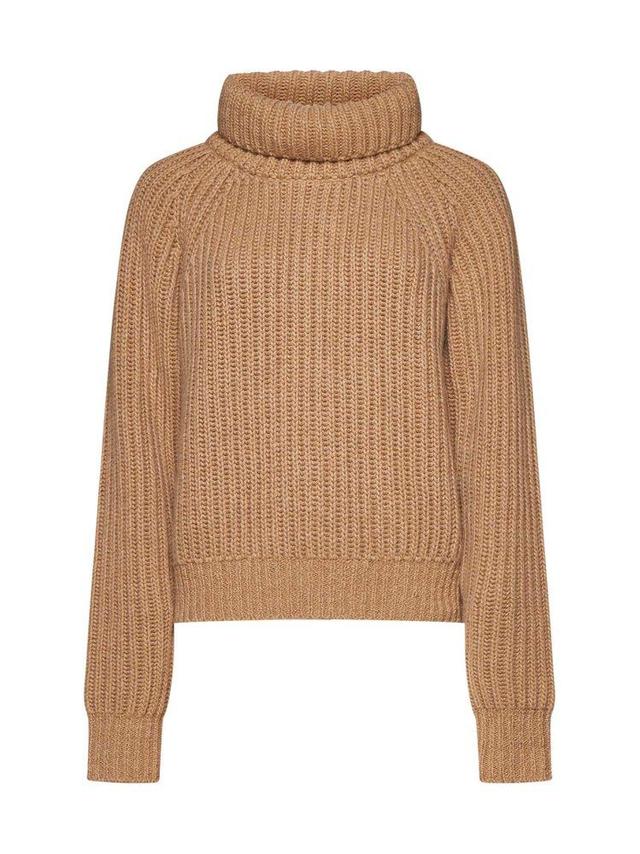 Lanzino Turtleneck Sweater In Brown Product Image