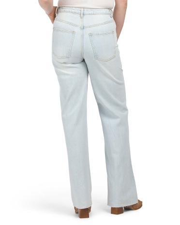 High Rise Straight Leg Jeans for Women | Cotton Product Image