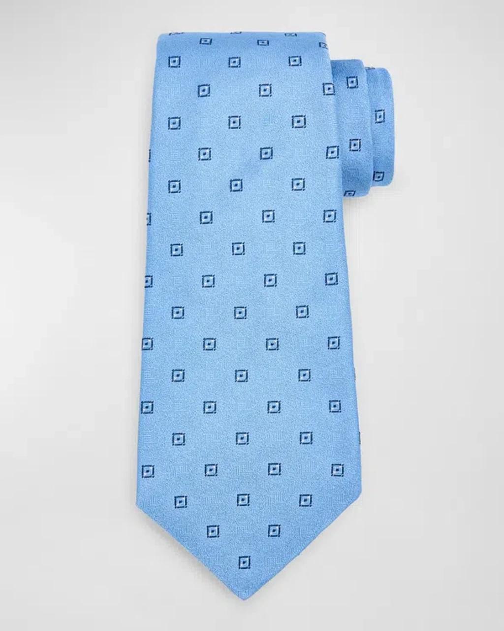 Men's Diamond Patterned Tie, Blue Product Image