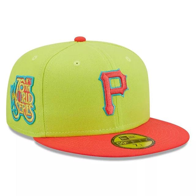 Mens New Era /Red Pittsburgh Pirates 1979 World Series Cyber Highlighter 59FIFTY Fitted Hat Product Image