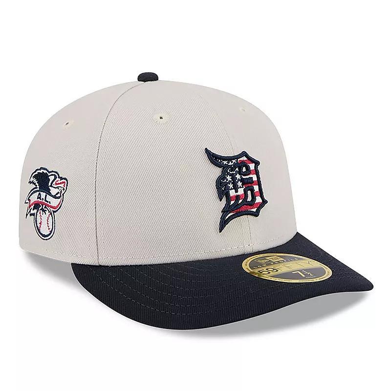 New Era Mens Black Detroit Tigers 2024 Fourth of July Low Profile 59FIFTY Fitted Hat Product Image