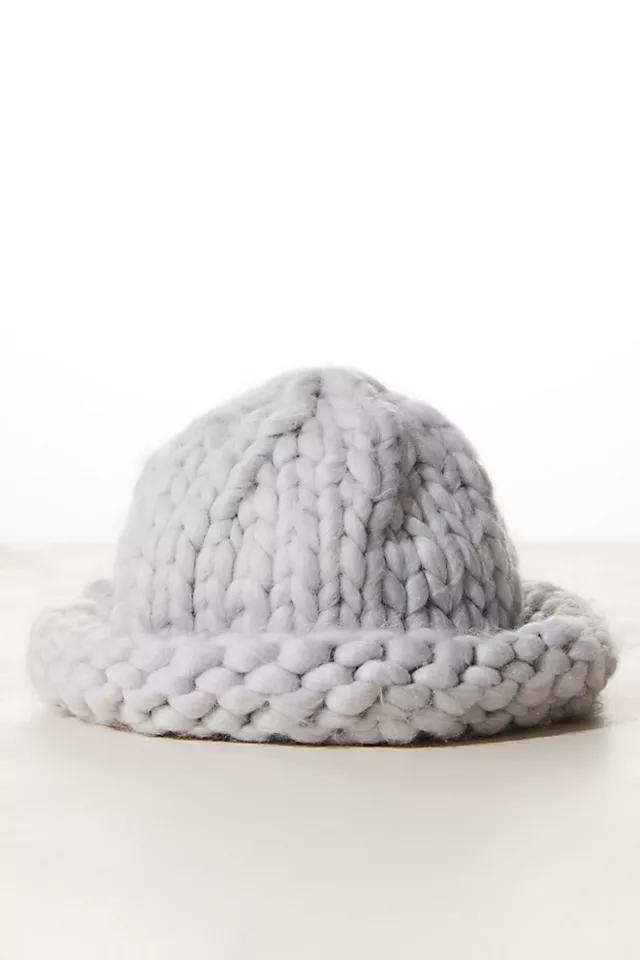 Woven Chunky Knit Beanie Product Image