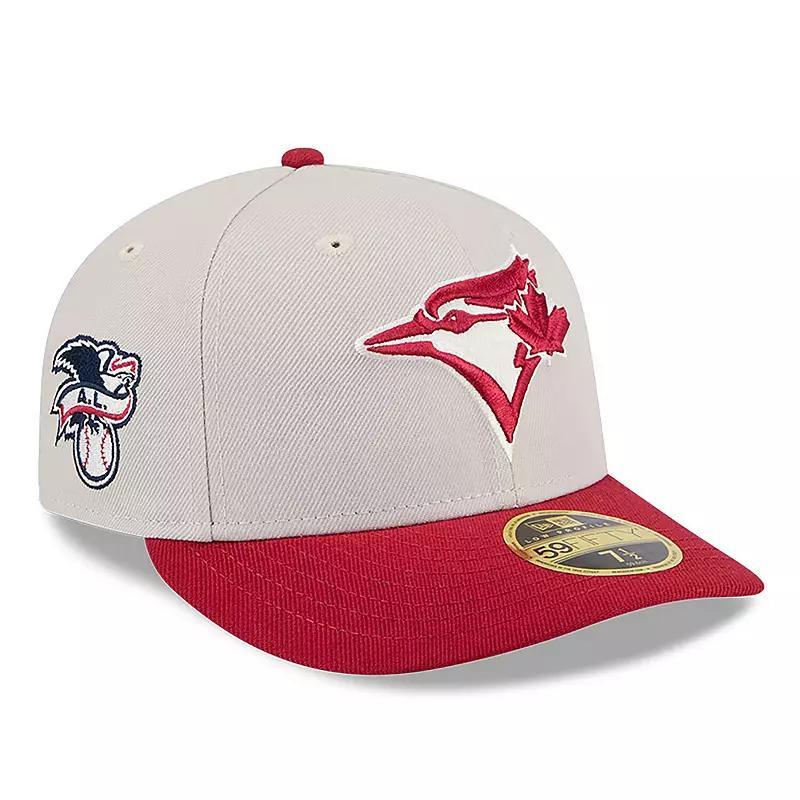 Mens New Era Khaki/Red Toronto Blue Jays 2024 Fourth of July Low Profile 59FIFTY Fitted Hat Product Image