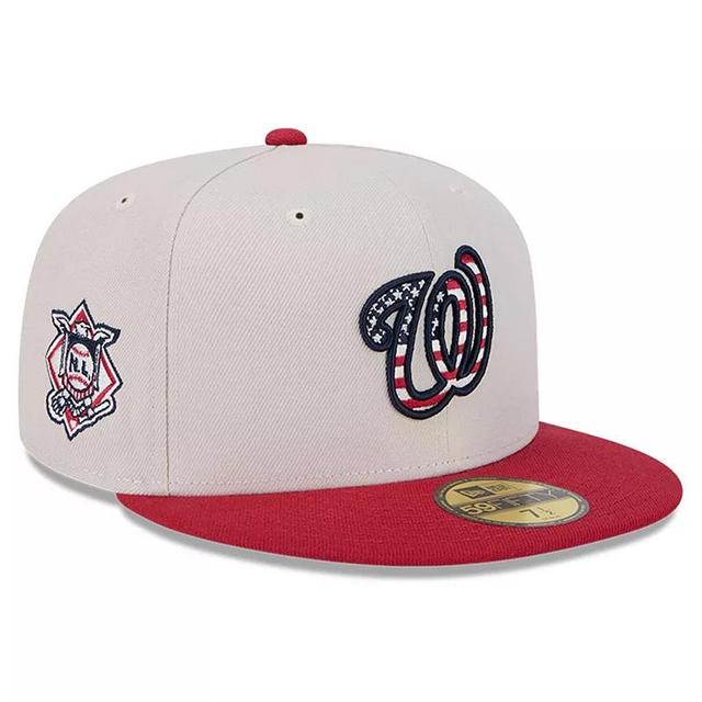 New Era Mens Red Washington Nationals 2024 Fourth of July 59FIFTY Fitted Hat Product Image