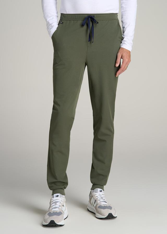 Scrub Joggers for Tall Men in Clover Green Male Product Image