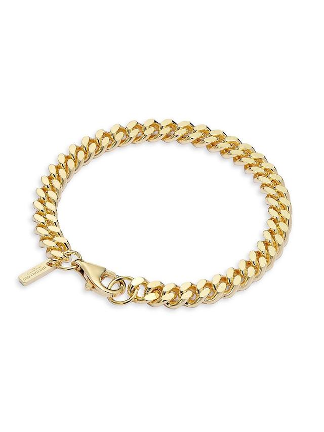 Mens 18K Gold-Plated Cuban Bracelet Product Image