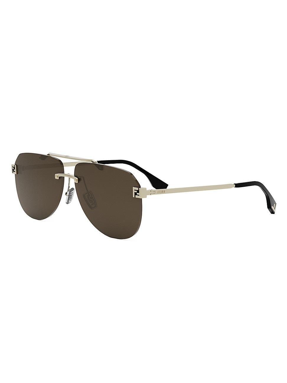 Burberry Mens BE3141 Blaine 61mm Pilot Sunglasses Product Image