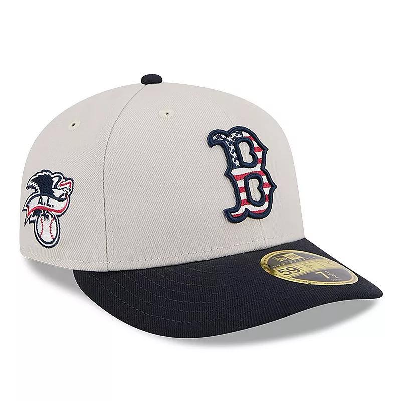 Mens New Era Khaki/Black Boston Red Sox 2024 Fourth of July Low Profile 59FIFTY Fitted Hat Product Image