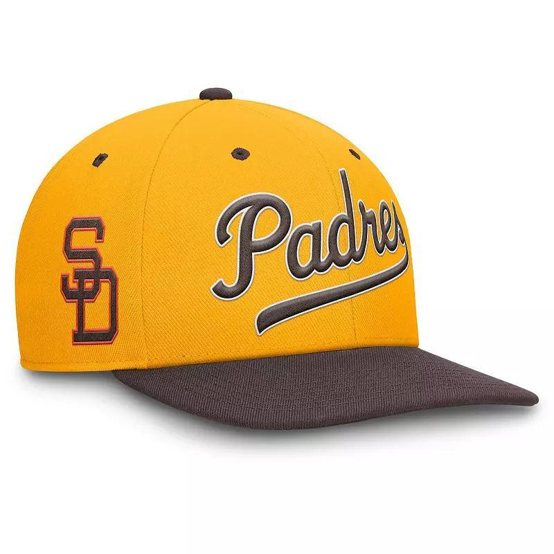 Mens Nike /Brown San Diego Padres Cooperstown Collection Pro Performance Snapback Hat Product Image