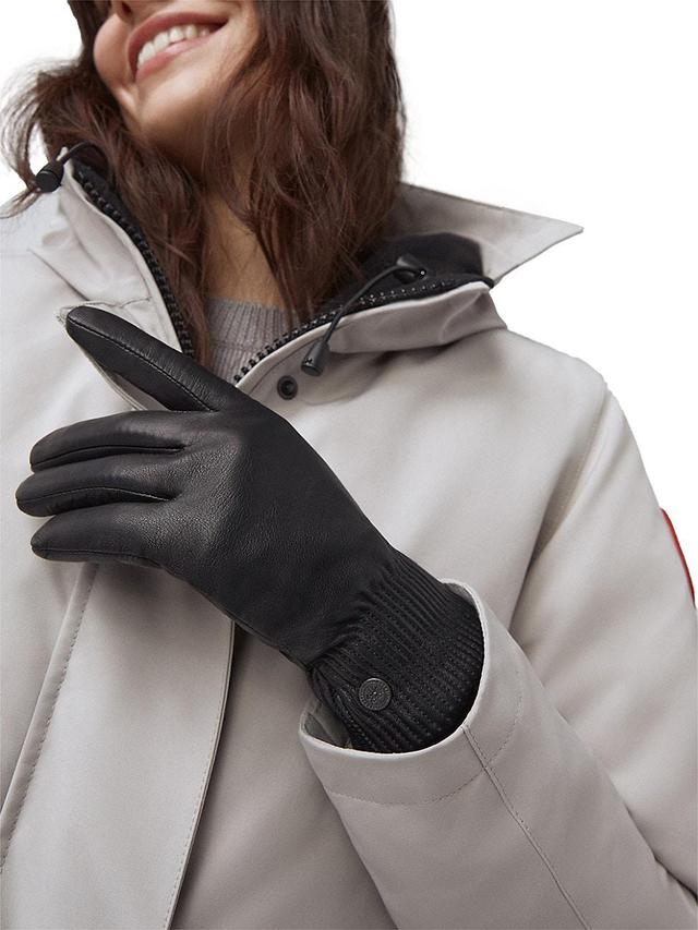 Womens Leather Rib Gloves Product Image