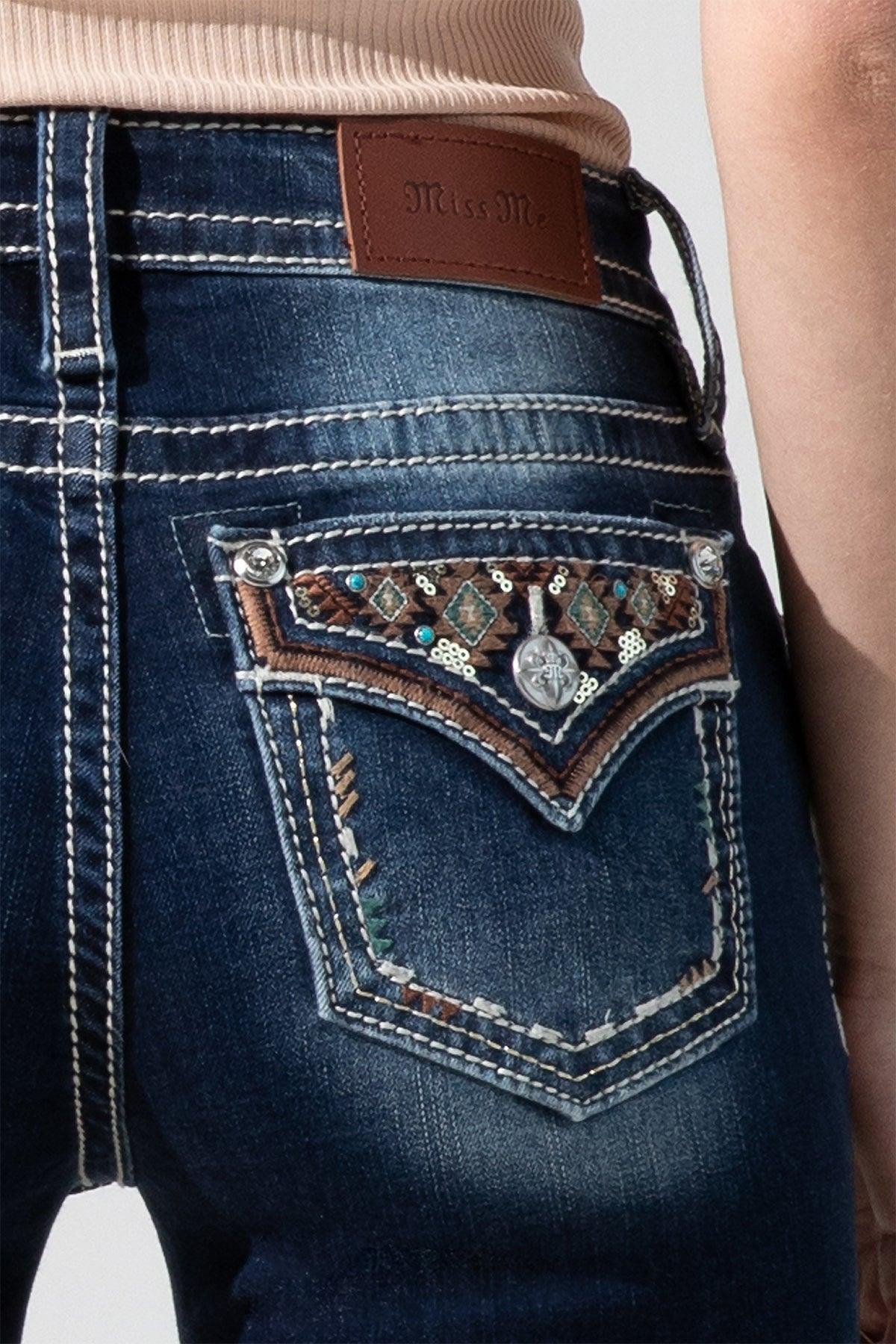 Aztec Accent Bootcut Jeans Product Image