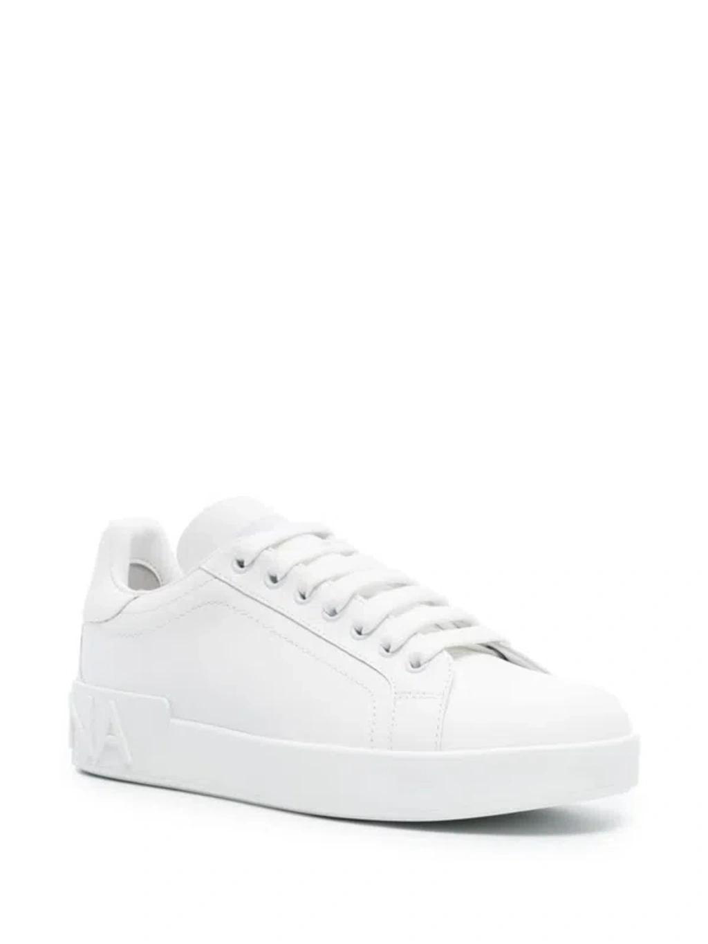 DOLCE & GABBANA Portofino Sneakers In White Product Image