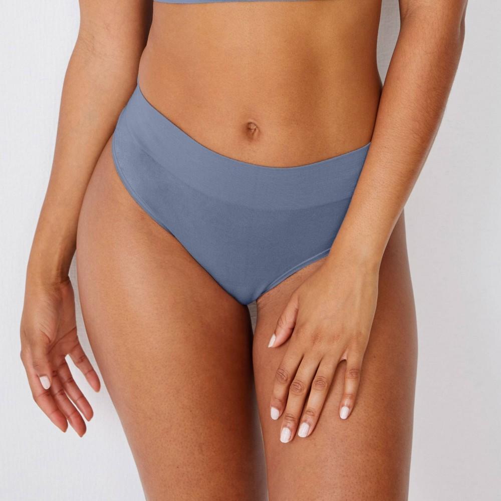 Jockey Generation Womens 2pk Seamfree Comfort Waist Thong - Steel Blue/Tan XXL Product Image