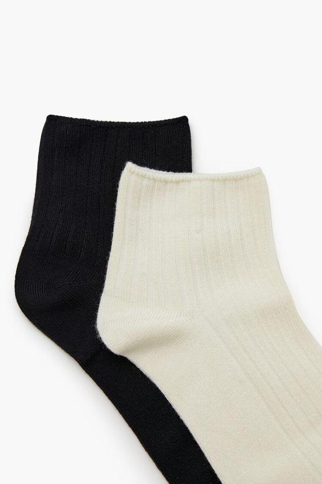 Ribbed Quarter Socks - 2 pack | Forever 21 Product Image