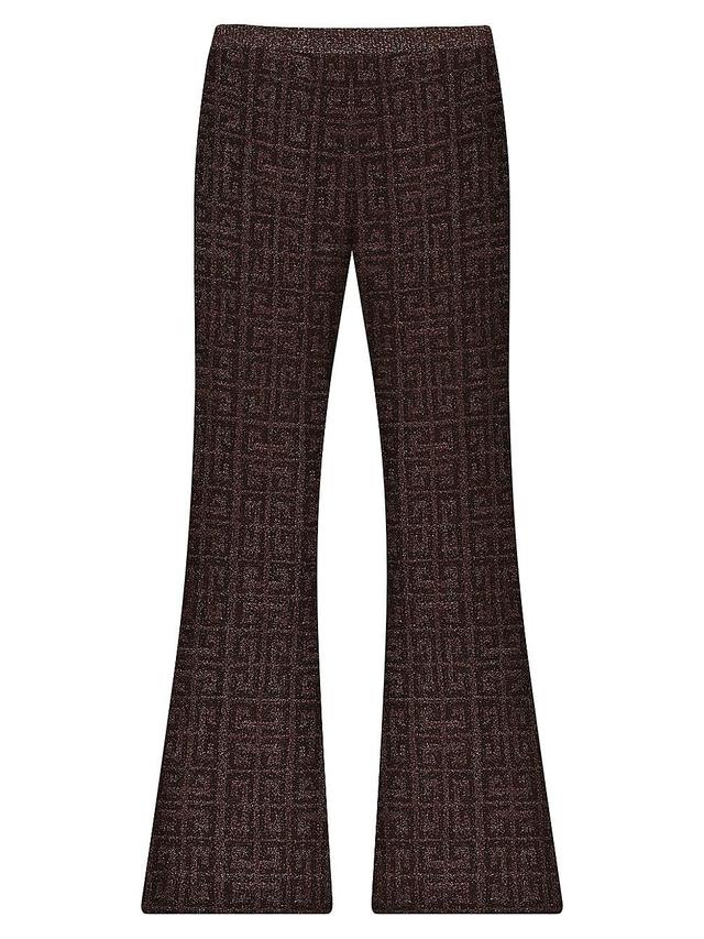 Womens Flare Pants In 4G Jacquard Product Image