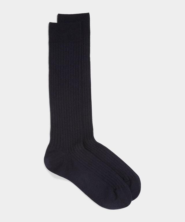 Merino Dress Sock in Navy Product Image