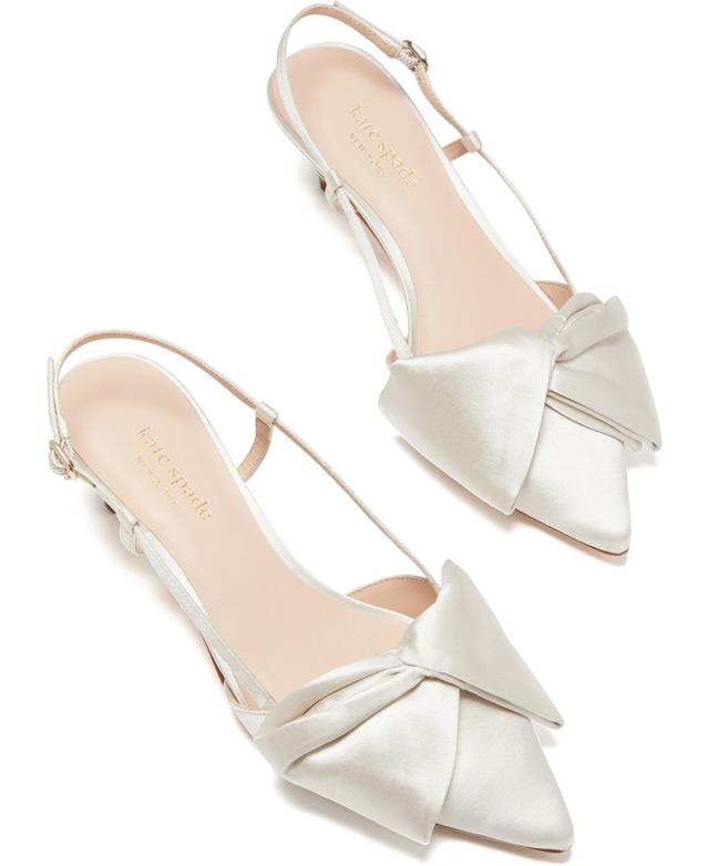 kate spade new york marseille bow pointed toe slingback pump Product Image