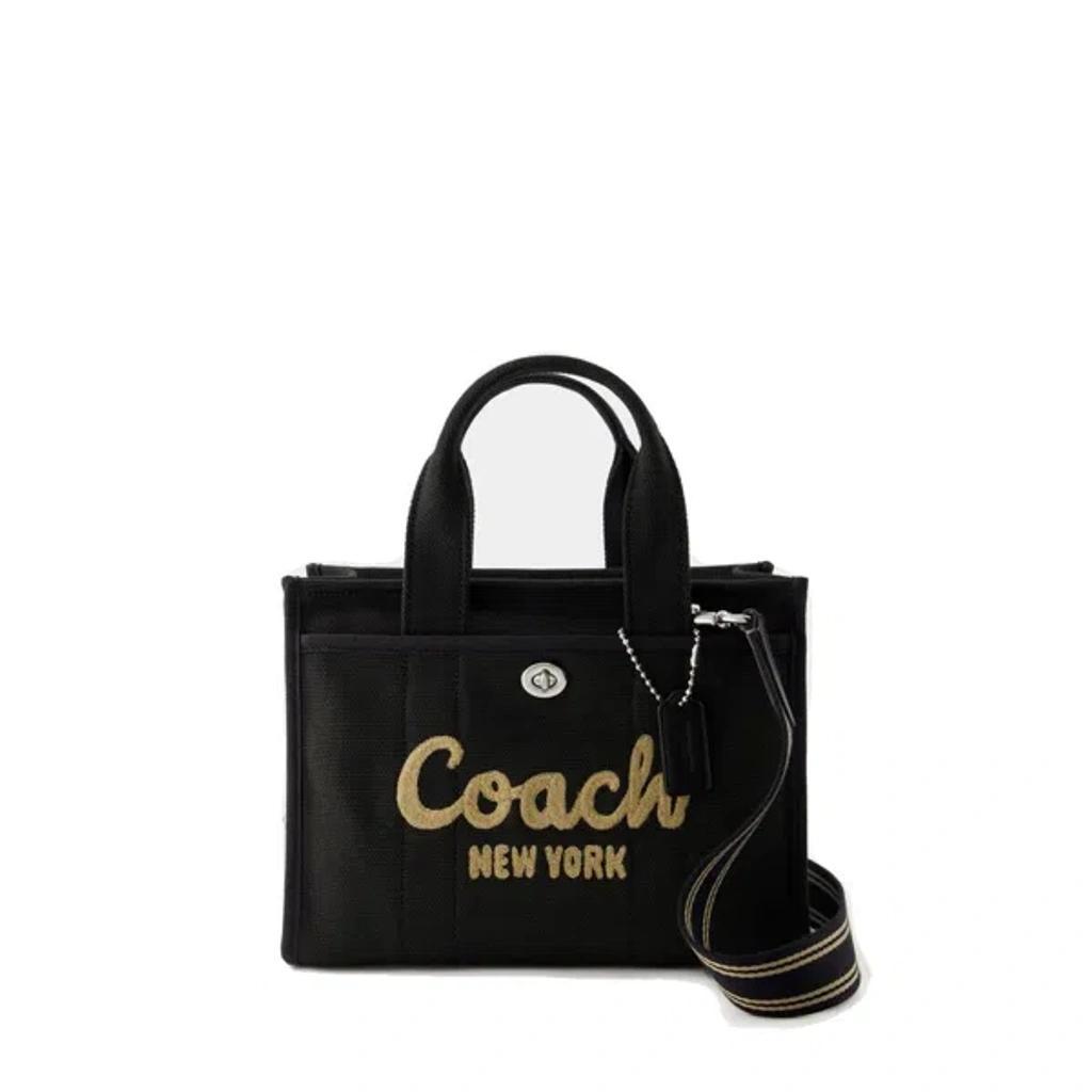 COACH Cargo 26 Black Canvas Tote Bag In Black Fabric Product Image