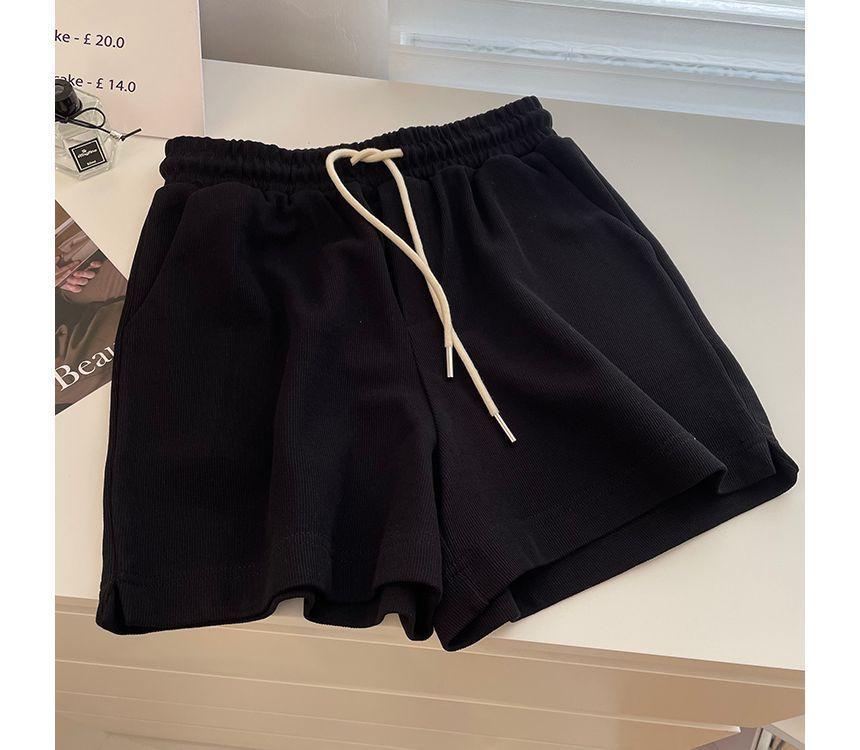 High Waist Wide Leg Sweatshorts Product Image