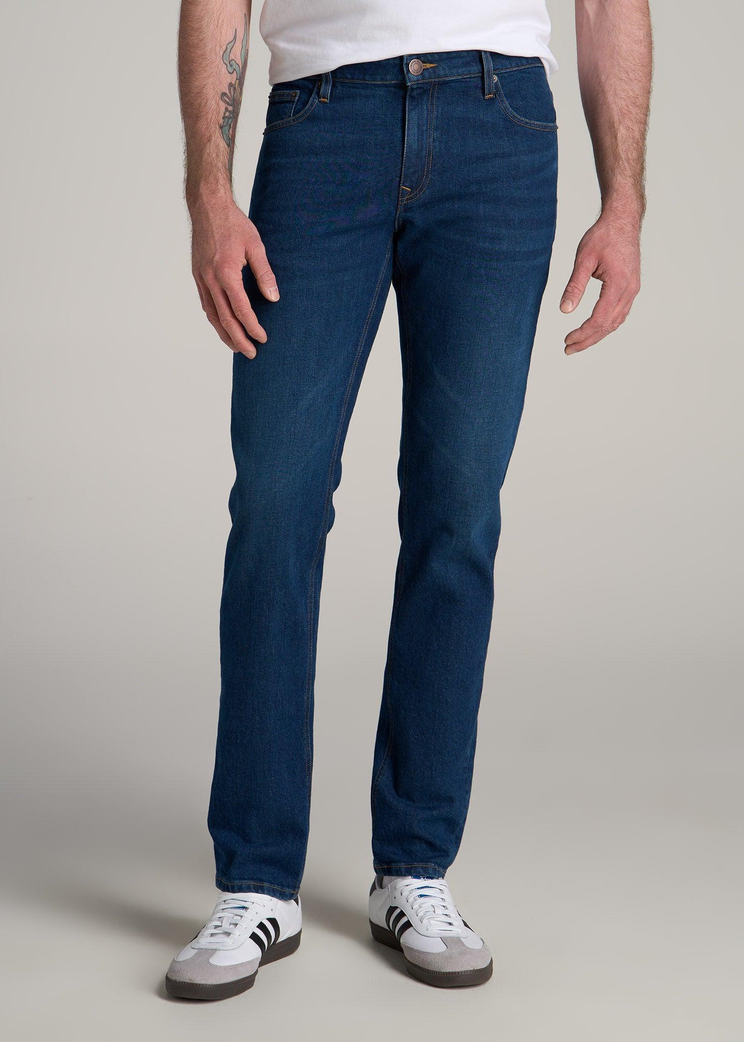 Americana Collection Carman Tapered Fit Jeans For Tall Men in Crown Blue Male Product Image