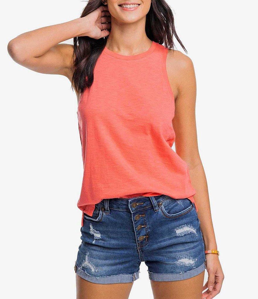 Southern Tide Avah Sun Farer Box Top Ribbed Crew Neck Sleeveless Tank product image