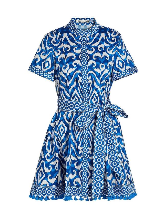 Womens Lucy ikat-Inspired Cotton Shirtdress Product Image