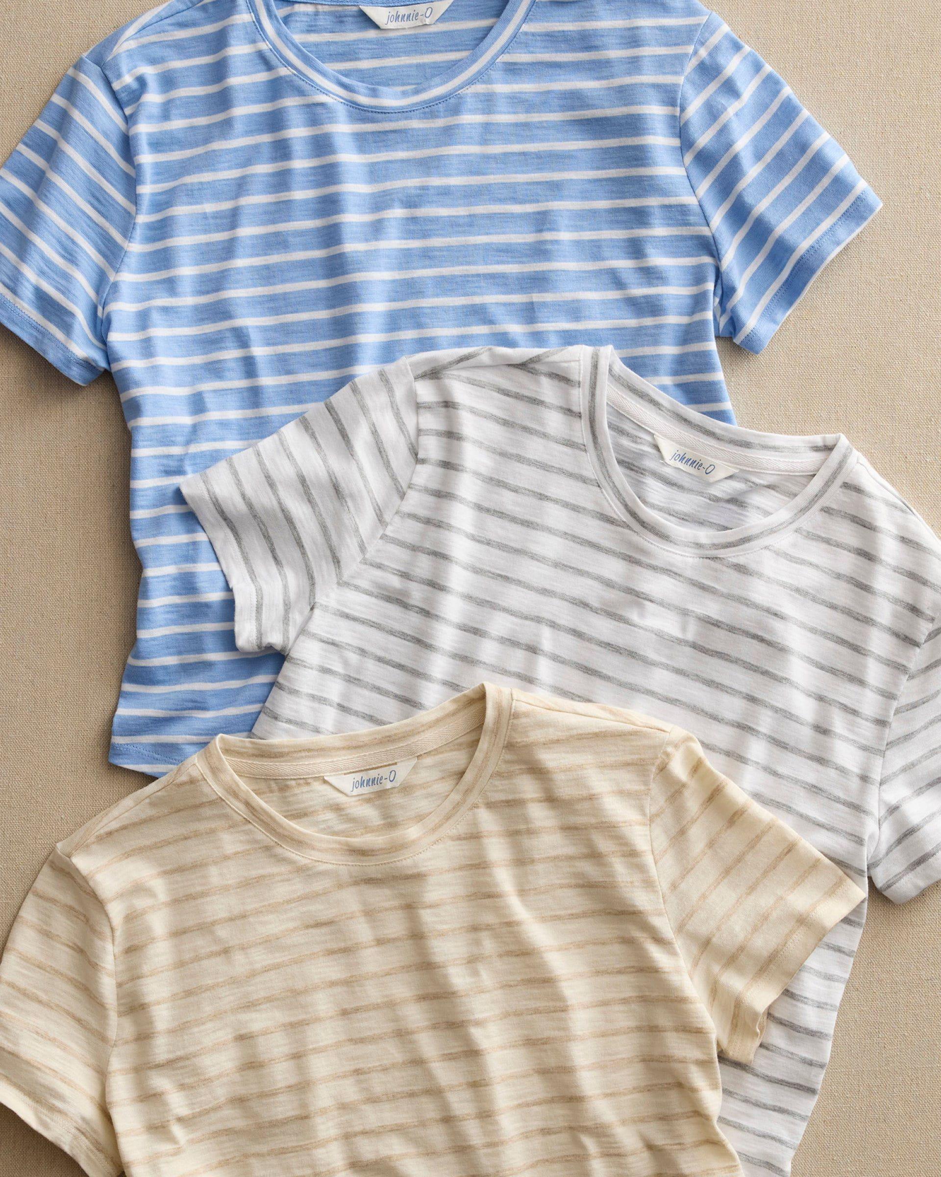 johnnie-O Shoreline Striped T-Shirt Product Image