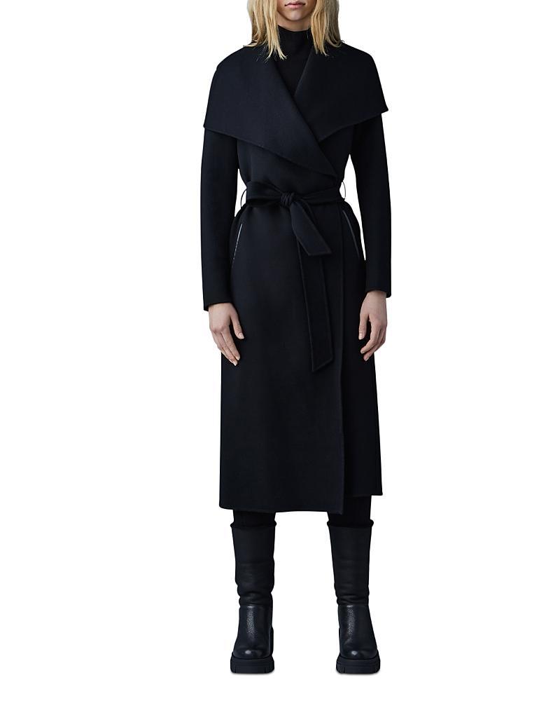 Womens Belted Light Wool Coat Product Image