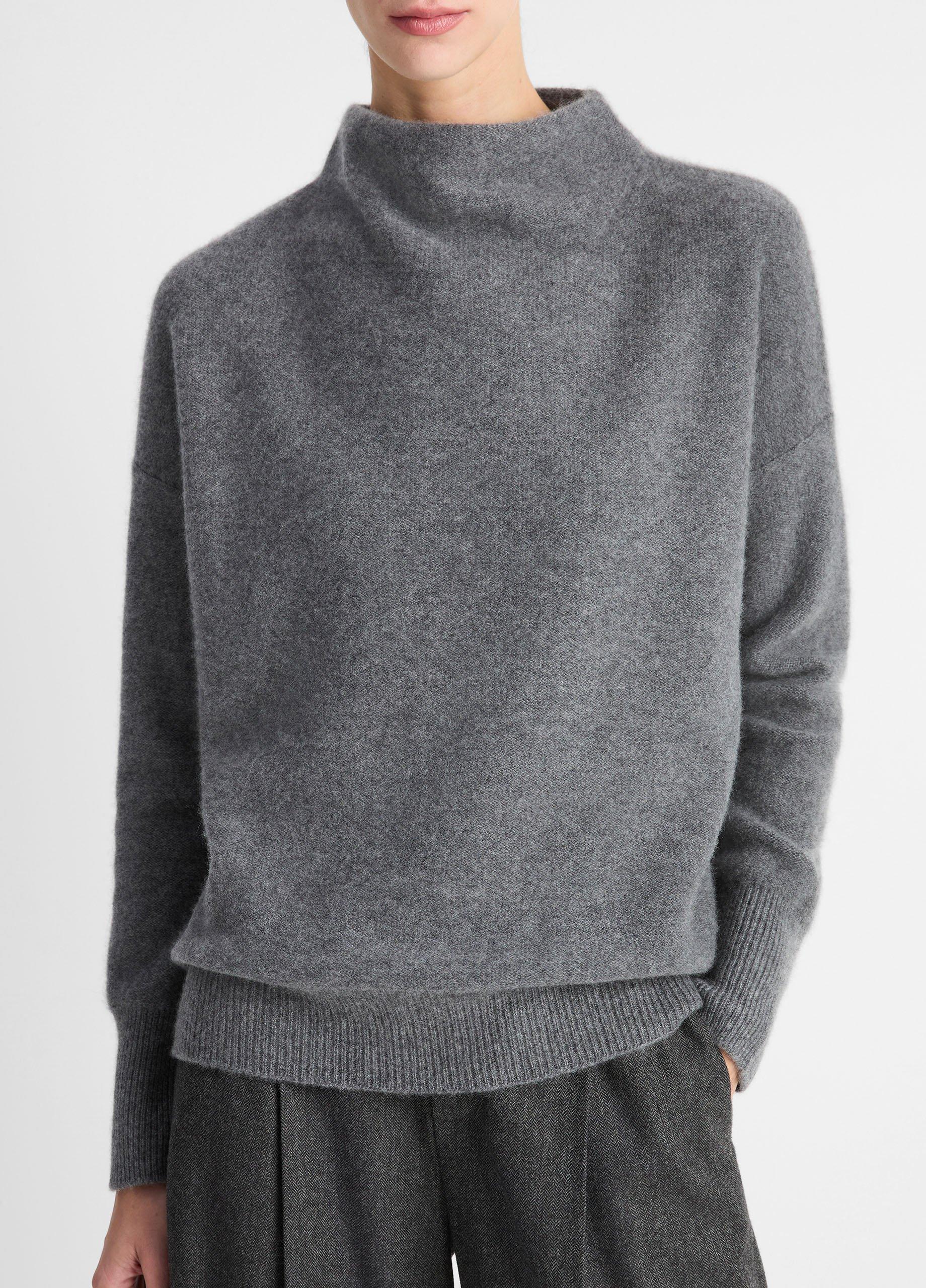 Plush Cashmere Funnel Neck Sweater Product Image