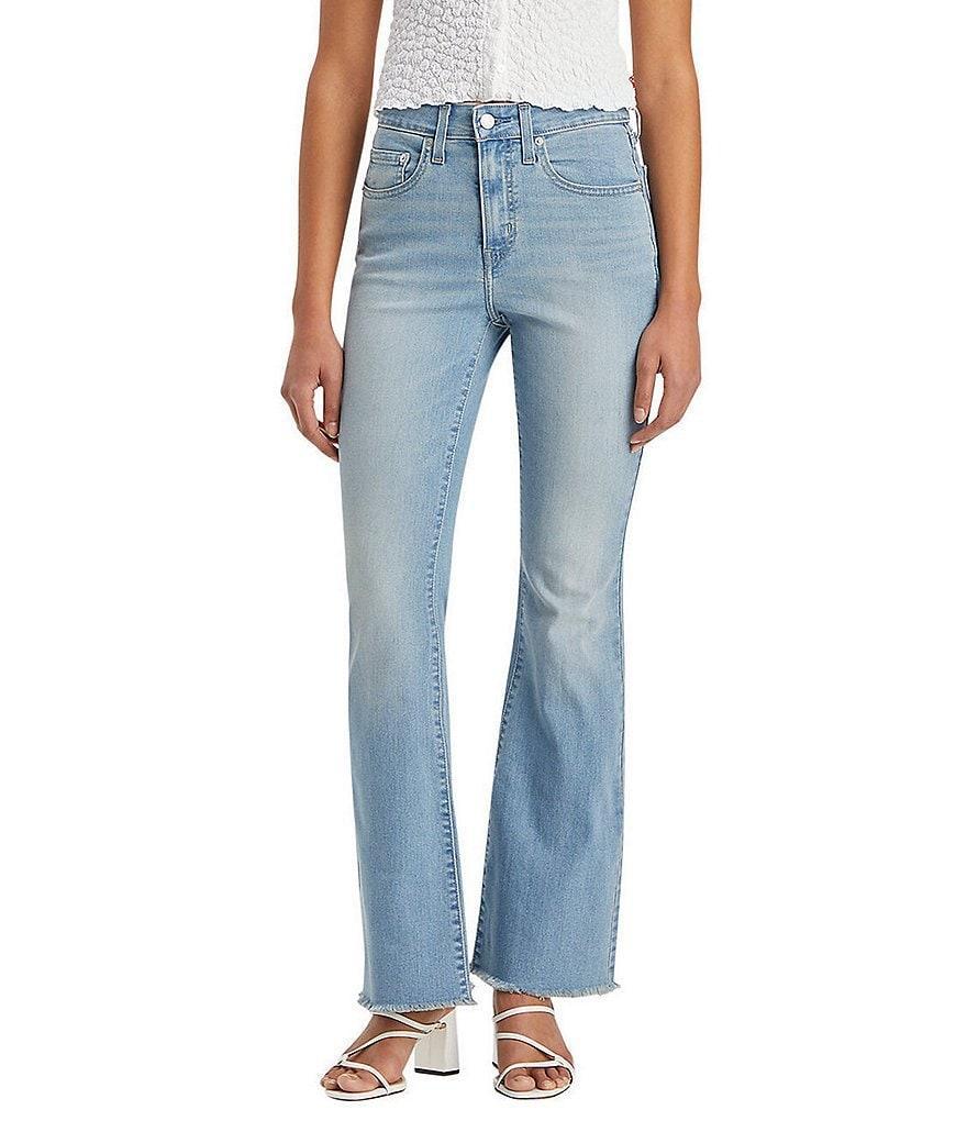 Levi's® 726 High Rise Frayed Hem Flare Jeans Product Image