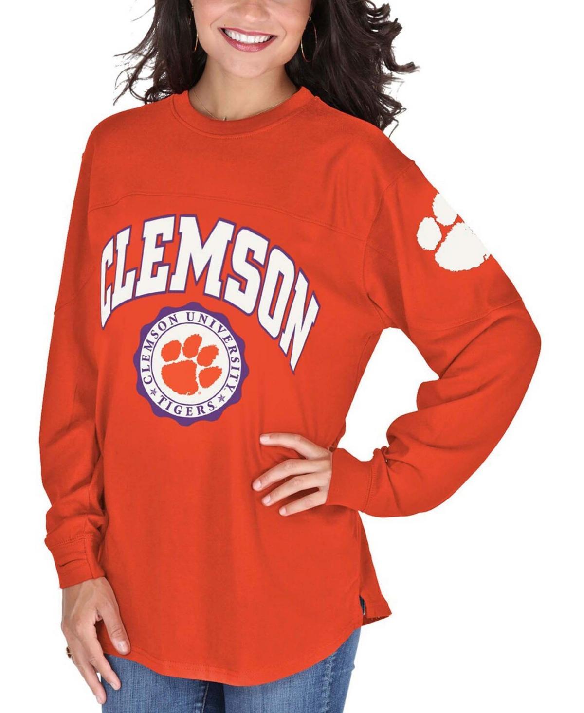 Womens Orange Clemson Tigers Edith Long Sleeve T-shirt Product Image