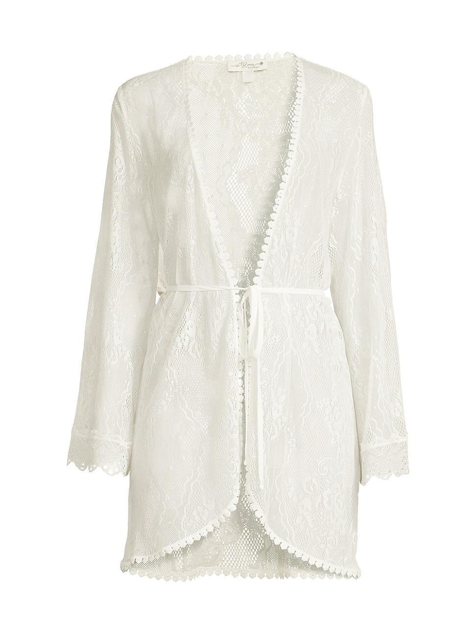 In Bloom by Jonquil Lace Long Sleeve Coordinating Wrap Robe Product Image