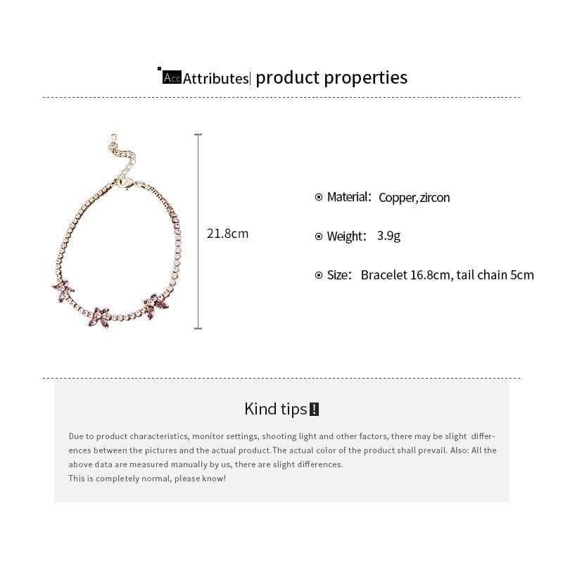 Butterfly Rhinestone Bracelet Product Image