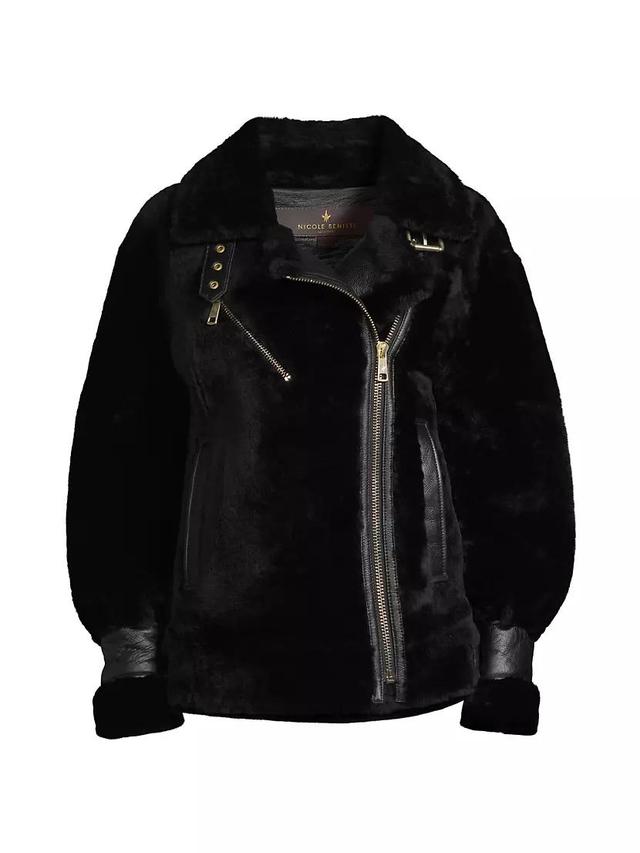 Grand Dyed Shearling & Leather Coat Product Image