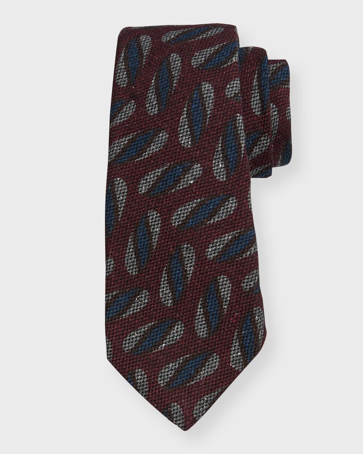 Mens Oval-Print Silk Tie Product Image