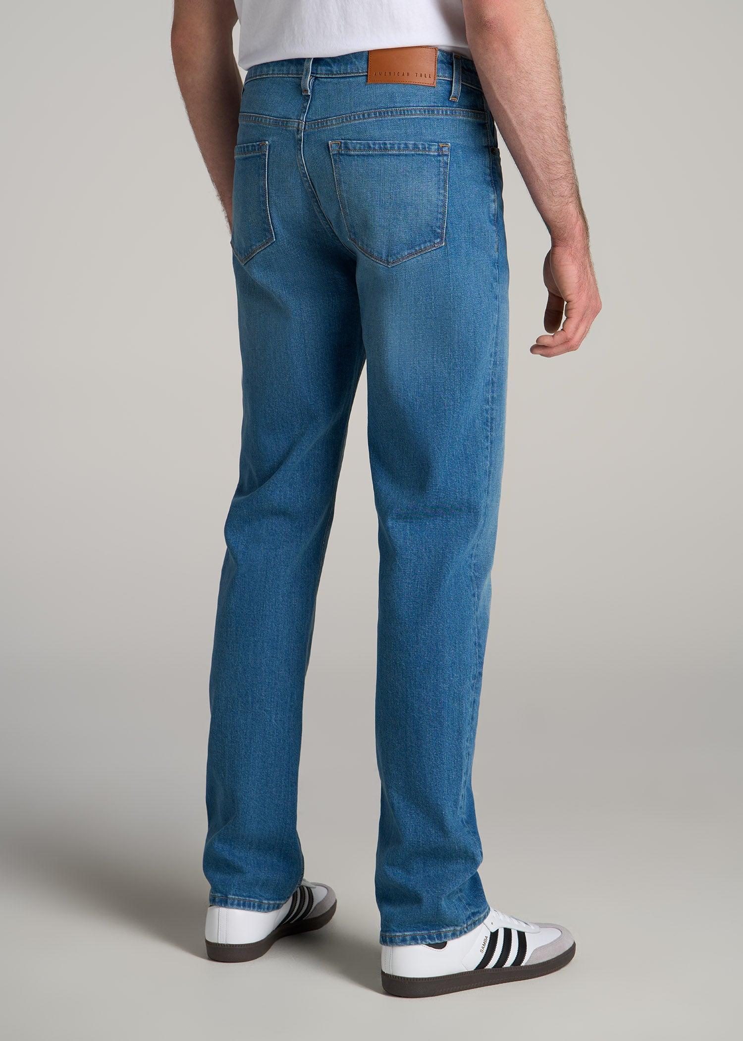 Americana Collection J1 Straight Fit Jeans For Tall Men in Sail Blue Product Image