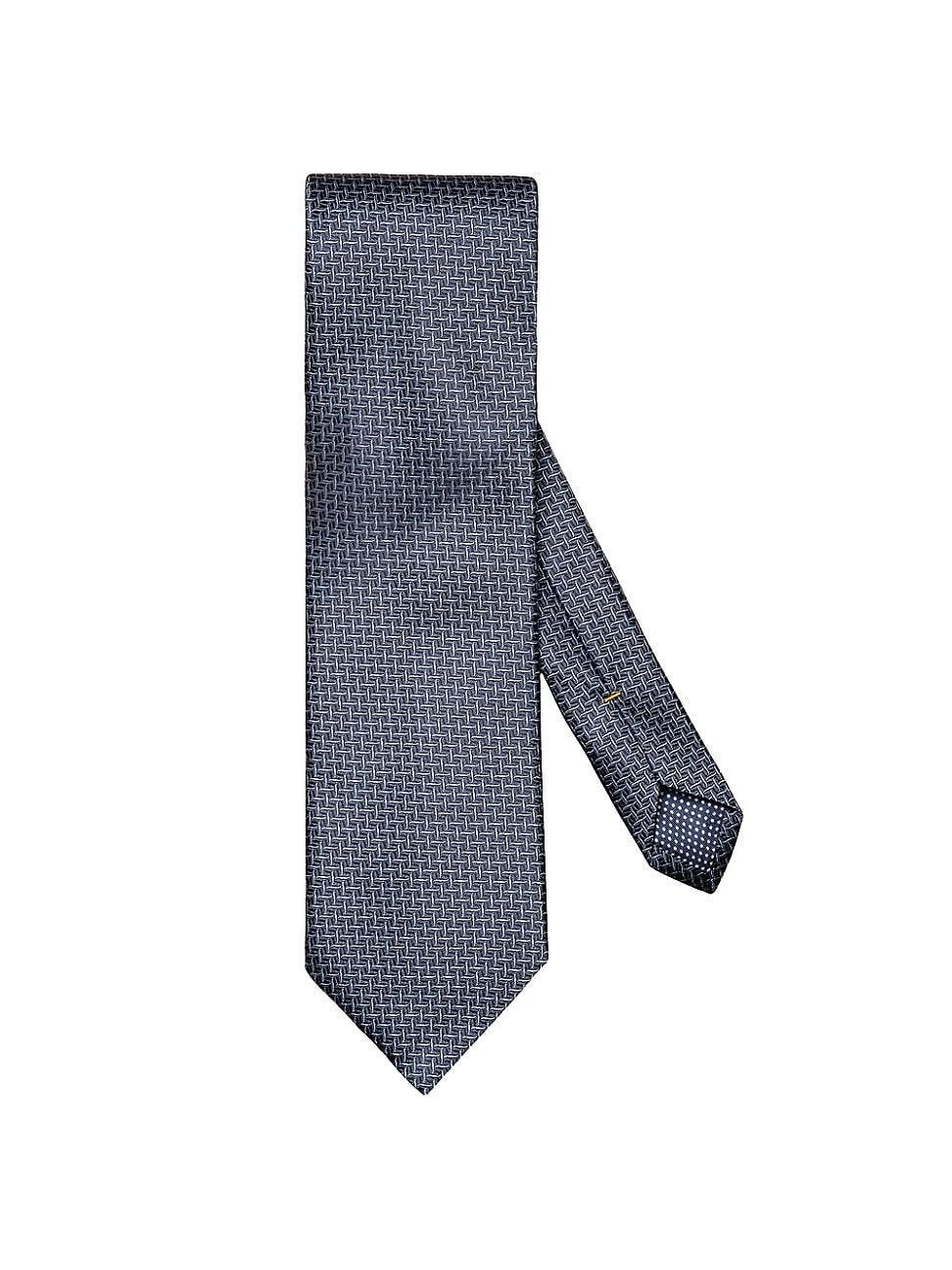 Mens Geometric Silk Tie Product Image