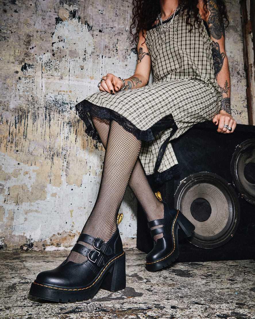 Dr. Martens Evie Sendel Leather Heeled Mary Jane Pumps Product Image