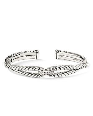 Womens Cable Loop Bracelet with Pav Diamonds Product Image