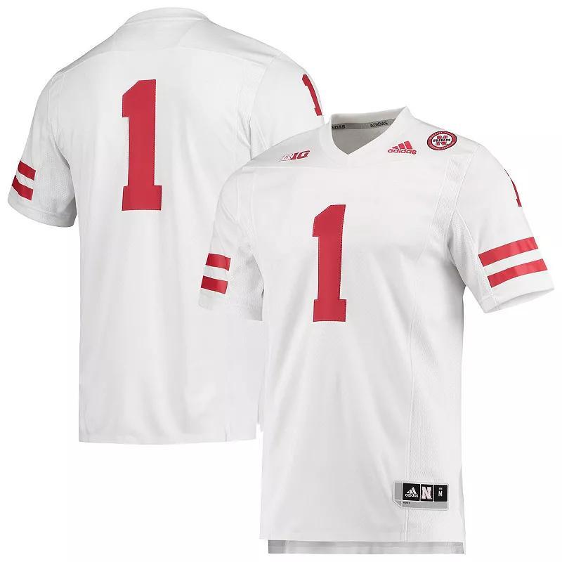 Mens adidas #1 Nebraska Huskers Team Premier Football Jersey Product Image