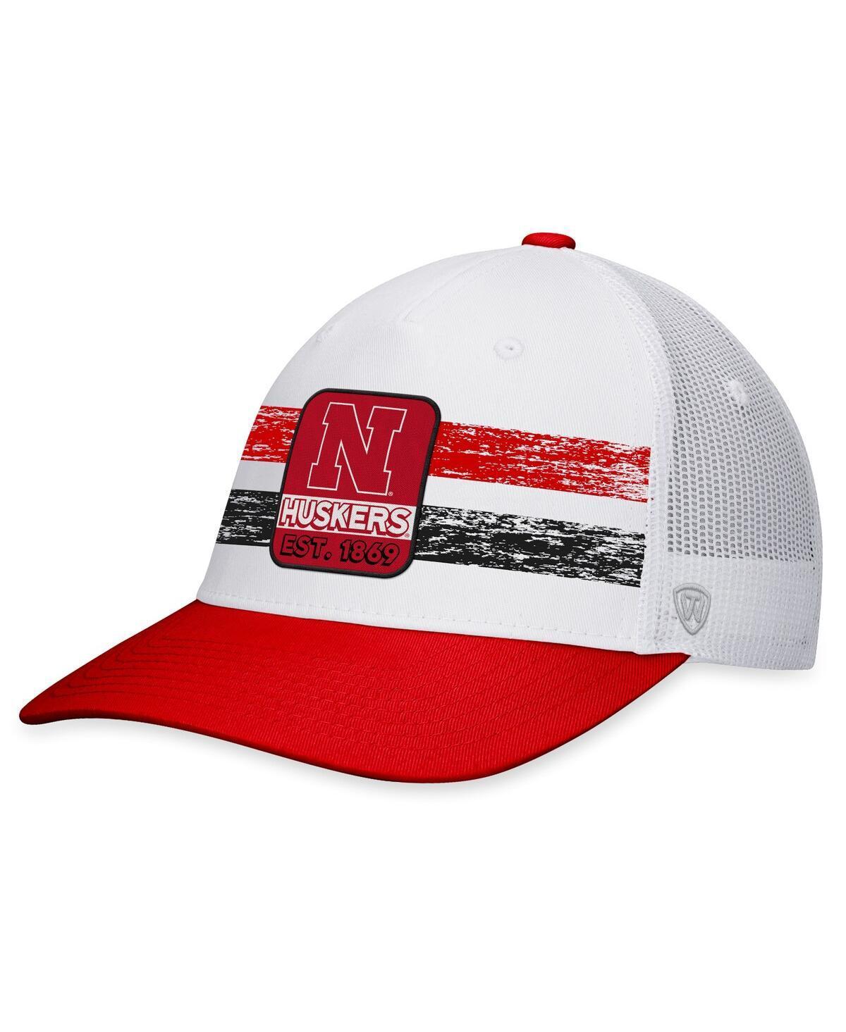 Mens Top of the World /Scarlet Nebraska Huskers Retro Fade Snapback Hat Product Image