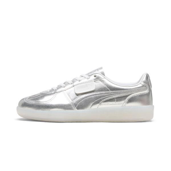 PUMA Palermo Chrome Women's Sneakers in Silver/Feather Grey Product Image