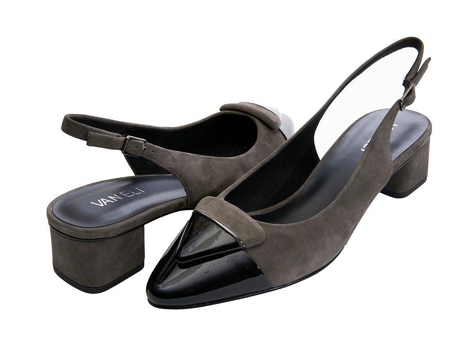 Vaneli Lomie (Grey Suede/Black Patent) Women's Shoes Product Image