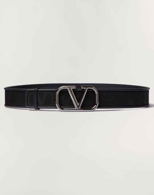 TOILE ICONOGRAPHE BELT IN TECHNICAL FABRIC WITH LEATHER DETAILS Product Image