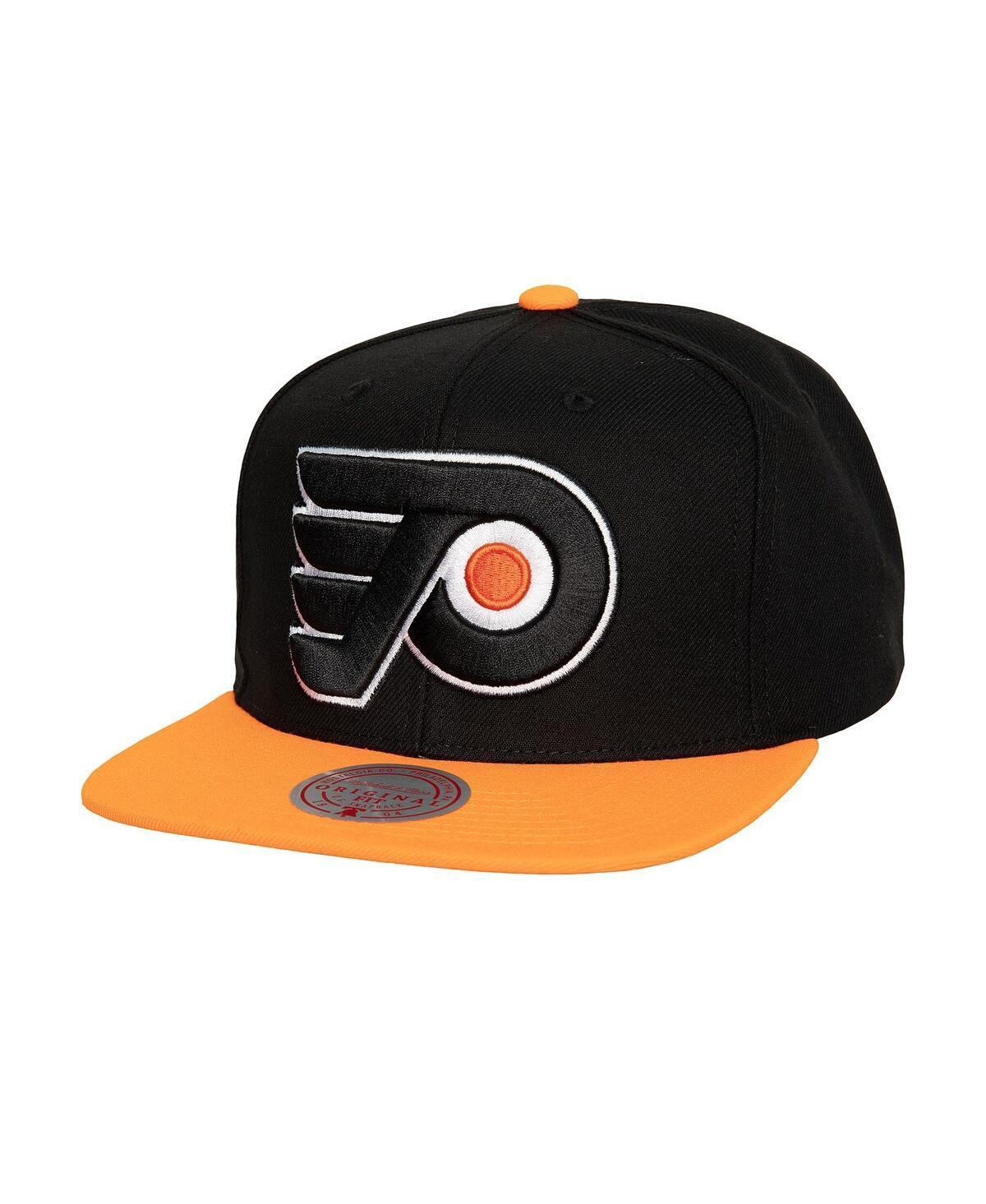 Mens Mitchell & Ness Black Philadelphia Flyers Core Team Ground 2.0 Snapback Hat Product Image