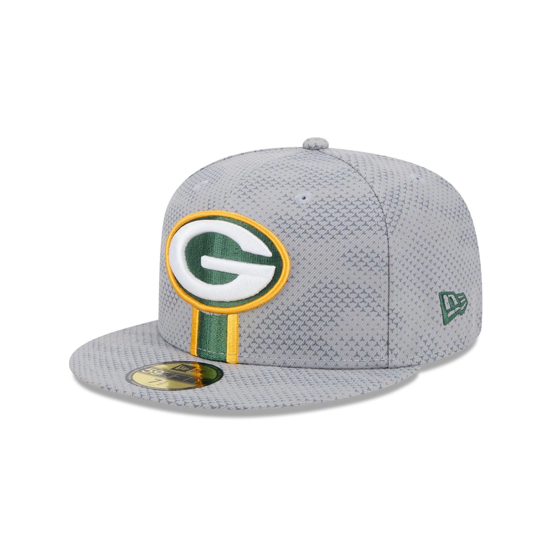 Green Bay Packers 2024 Sideline Gray 59FIFTY Fitted Hat Male Product Image