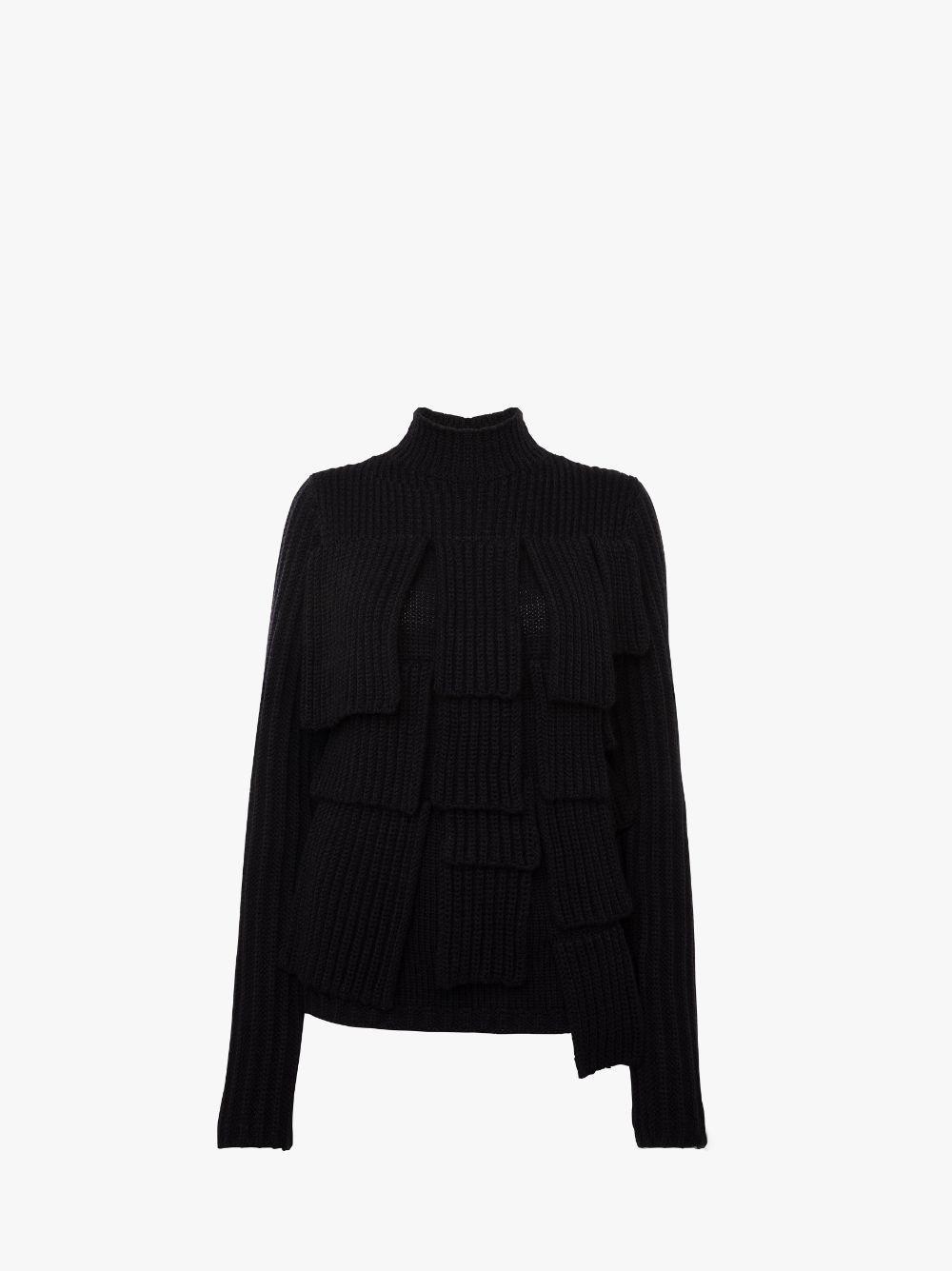 PANELLED FLAP SWEATER in blue | JW Anderson US  product image